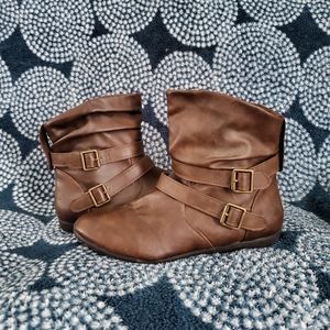 Joe Boxer dark brown booties. Size 9